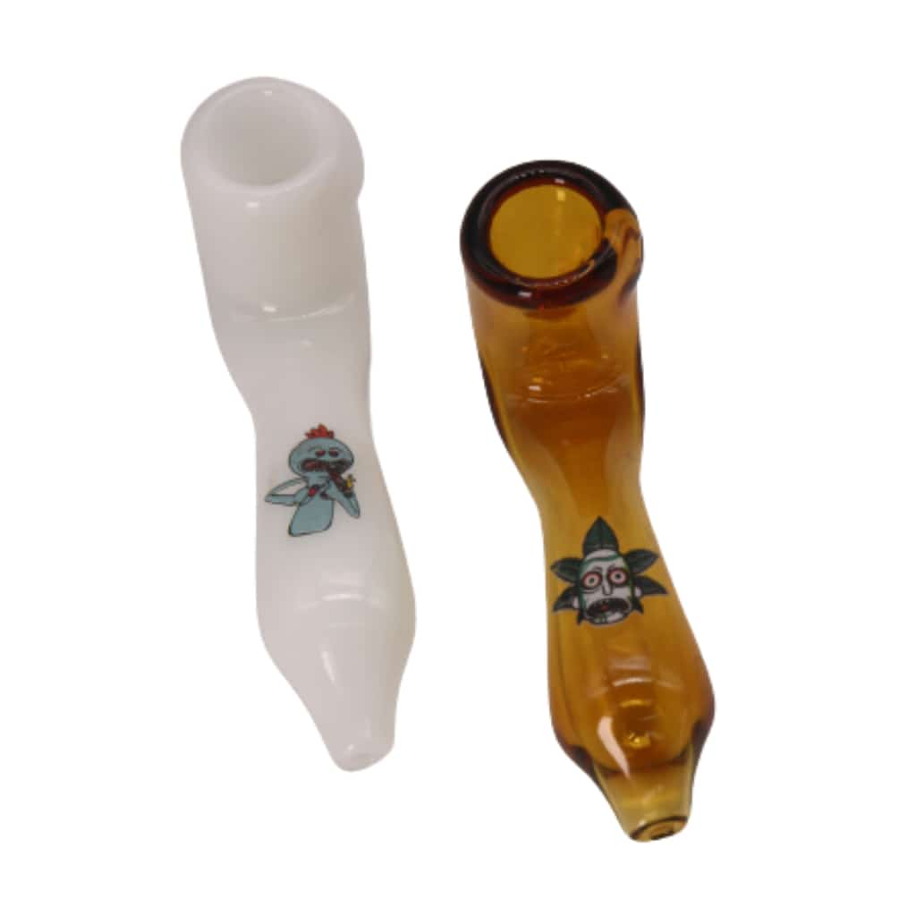 Rick & Morty Sherlock Glass Hand Pipe - Smoke Shop Wholesale. Done Right.