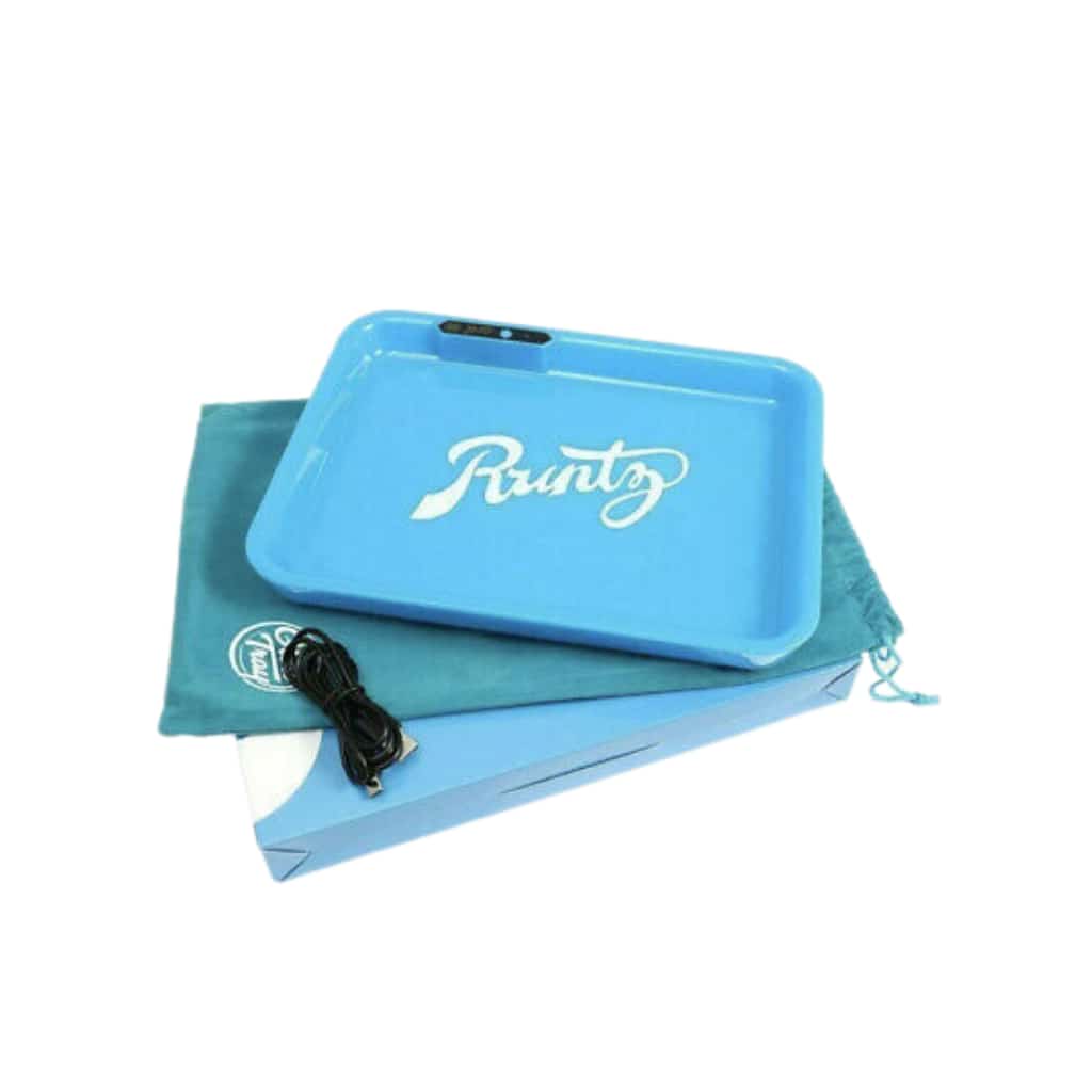 Runtz Teal LED Glow Tray **CLOSEOUT** - Smoke Shop Wholesale. Done Right.