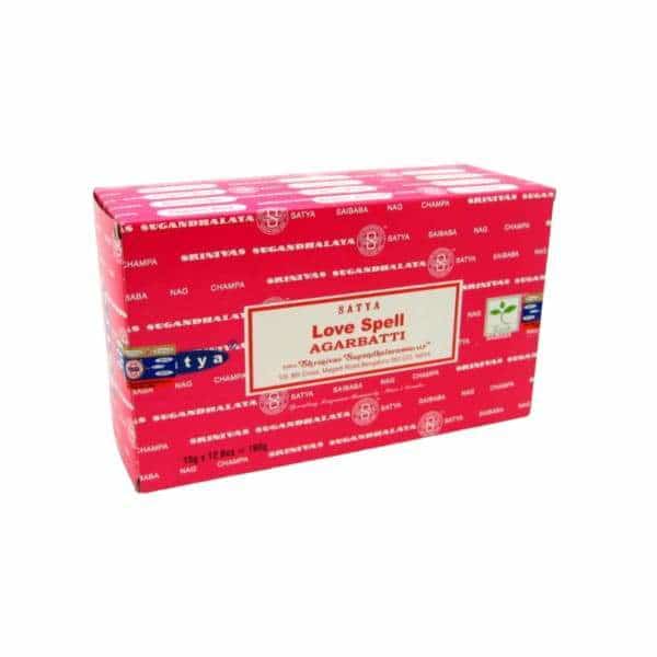 Satya 15g Love Spell Incense - Smoke Shop Wholesale. Done Right.