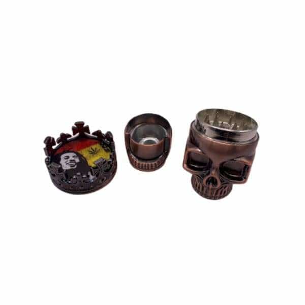 Skull Crown 3pc Grinder - Smoke Shop Wholesale. Done Right.