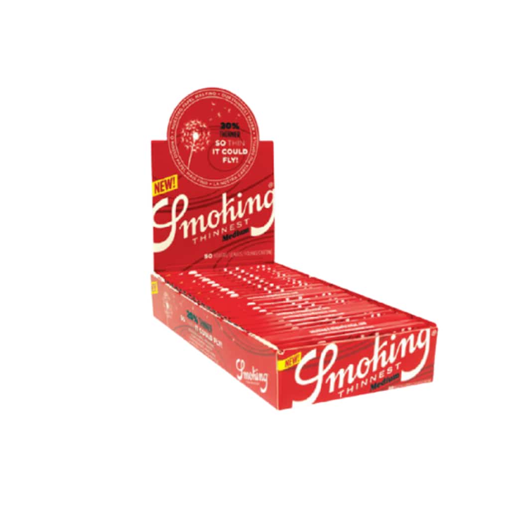 Smoking Brand Red Thinnest 1 1/4 Rolling Papers - Smoke Shop Wholesale. Done Right.
