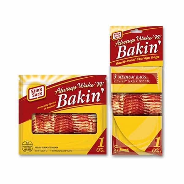 Stink Sack Wakin-Bacon 7’’x7.5’’ Bags - Smoke Shop Wholesale. Done Right.