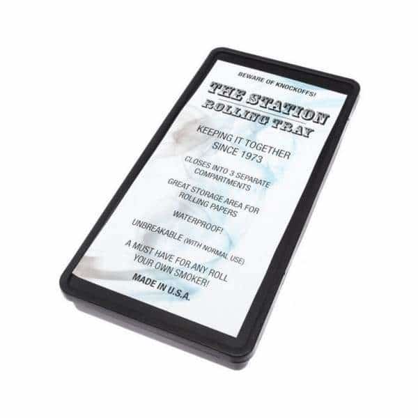 The Station Rolling Tray - Black - Smoke Shop Wholesale. Done Right.