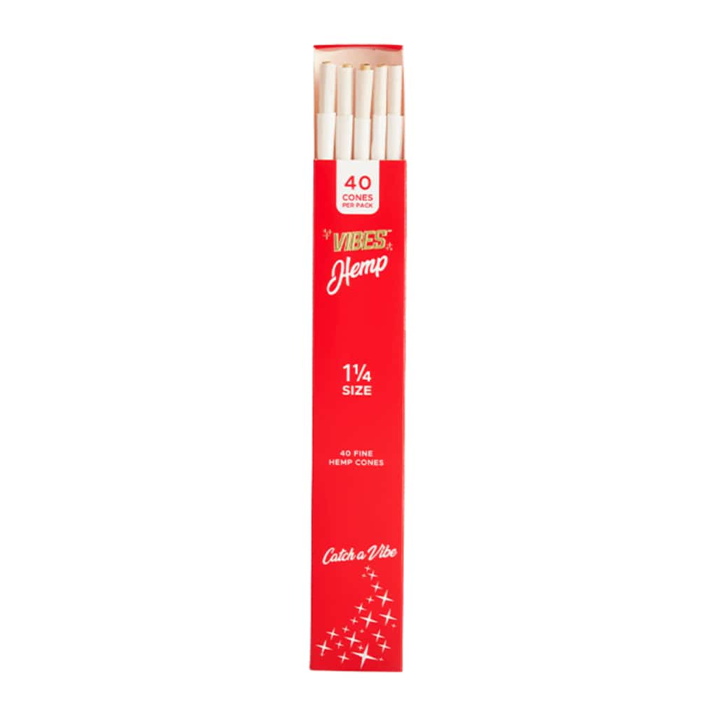 Vibes 1 1/4 Hemp Cones - 40pk - Smoke Shop Wholesale. Done Right.