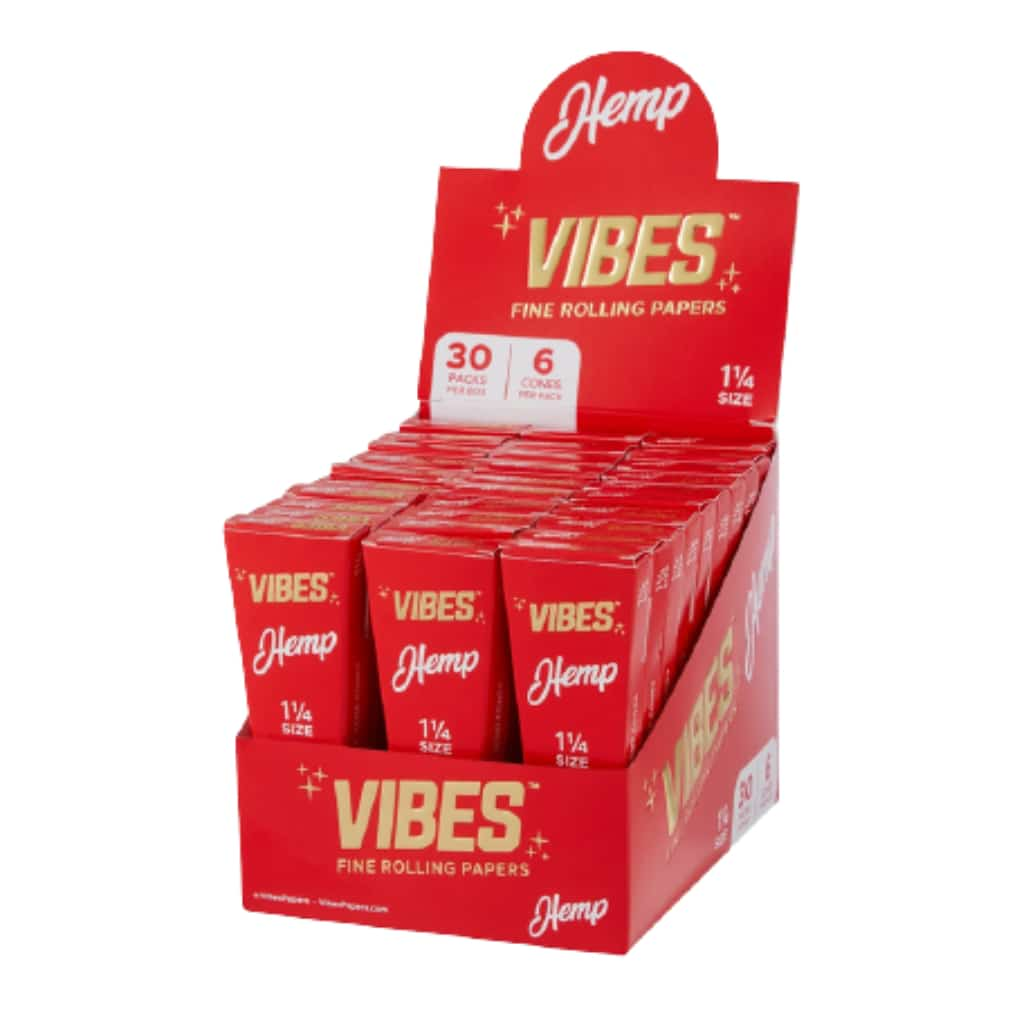 Vibes 1 1/4 Hemp Cones - Smoke Shop Wholesale. Done Right.