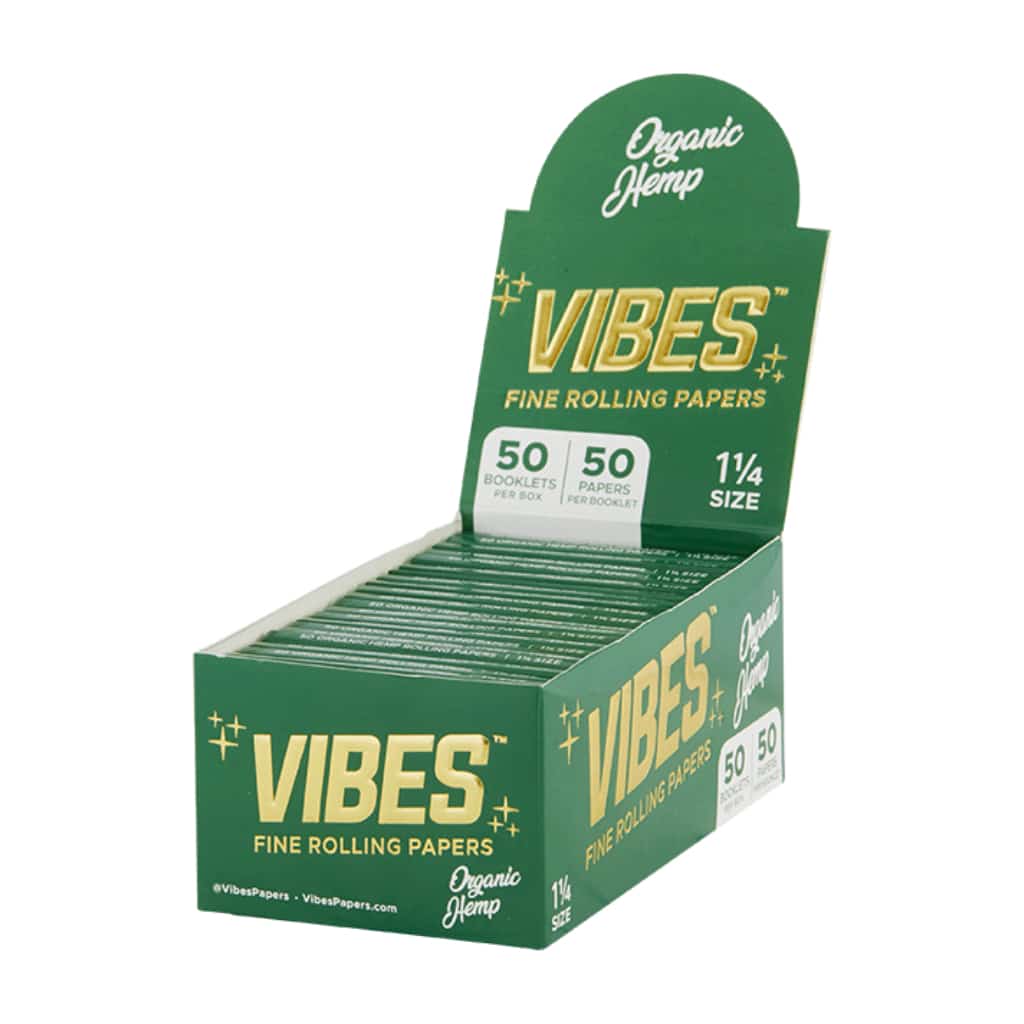 Vibes 1 1/4 Organic Hemp Rolling Papers - Smoke Shop Wholesale. Done Right.