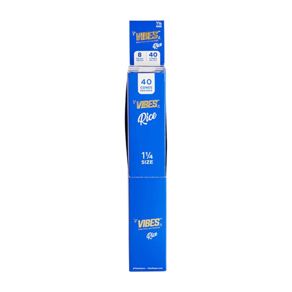 Vibes 1 1/4 Rice Cones - 40pk - Smoke Shop Wholesale. Done Right.
