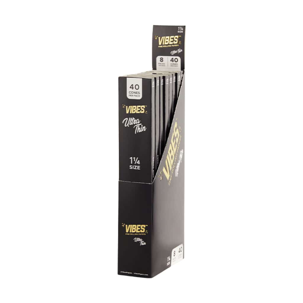 Vibes 1 1/4 Ultra Thin Cones - 40pk - Smoke Shop Wholesale. Done Right.