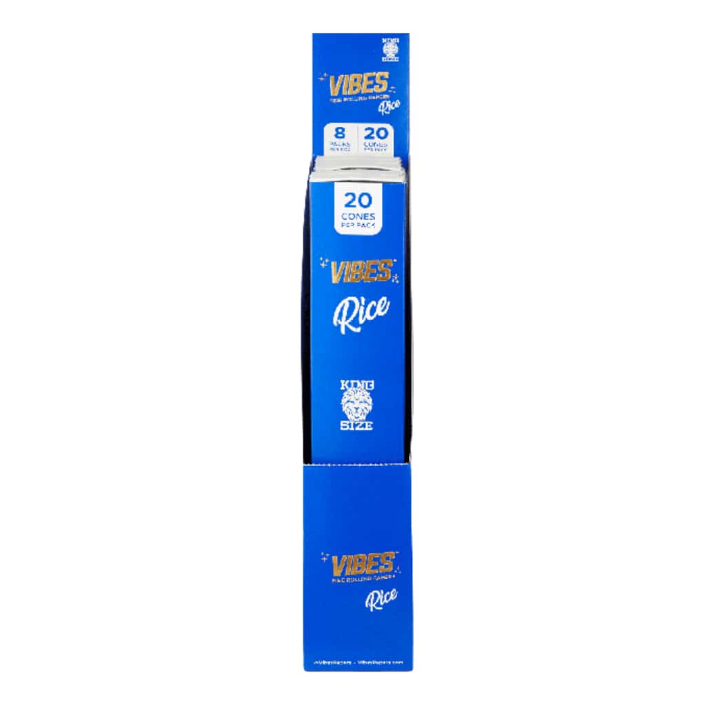 Vibes King Size Rice Cones - 20pk - Smoke Shop Wholesale. Done Right.