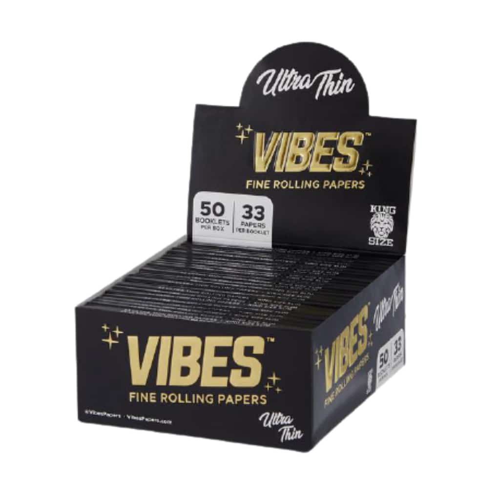 Vibes King Size Slim Ultra Thin Rolling Paper - Smoke Shop Wholesale. Done Right.
