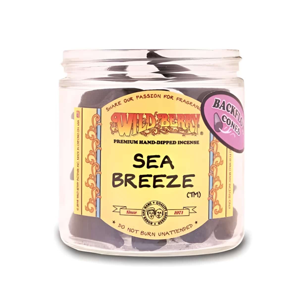 Wild Berry Sea Breeze Backflow Cones - Smoke Shop Wholesale. Done Right.