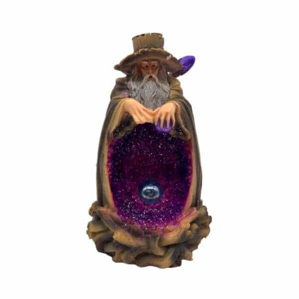 Wizard Purple Crystal Geode Backflow Burner - Smoke Shop Wholesale. Done Right.