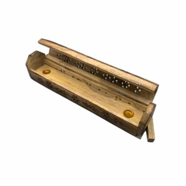 Wood Grain Coffin Box Incense Burner - Smoke Shop Wholesale. Done Right.