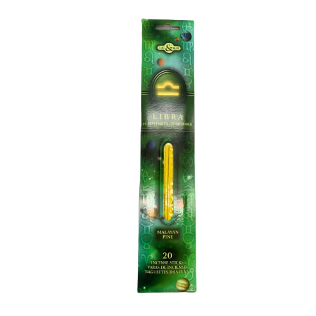 Zodiac Libra Incense - Malayan Pine - Smoke Shop Wholesale. Done Right.