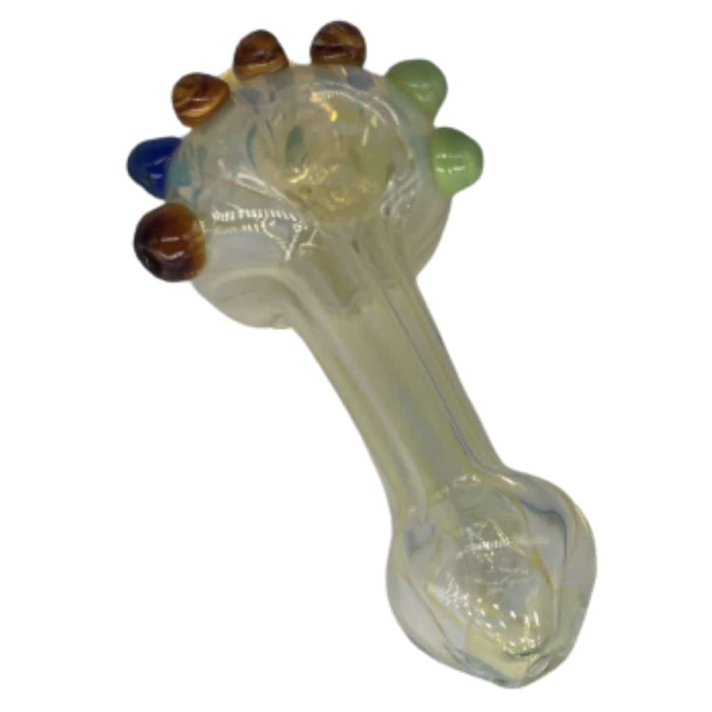 3’’ Super Heavy Marble Spoon Glass Hand Pipe - Smoke Shop Wholesale. Done Right.