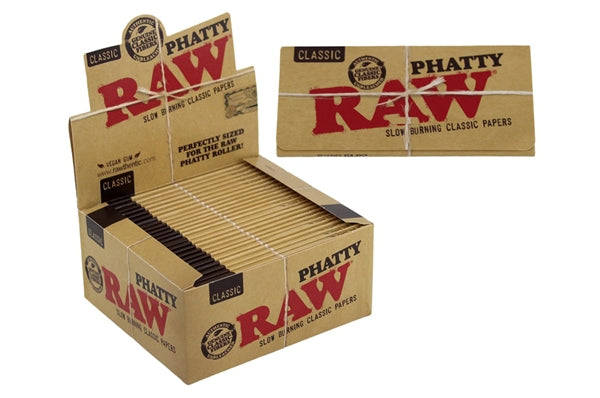 RAW CLASSIC PHATTY KING SIZE PAPER 24 CT BOX