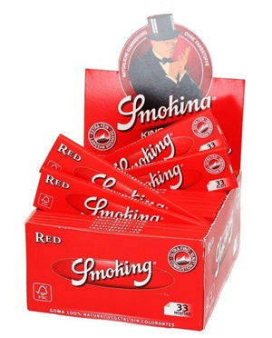 SMOKING BRAND RED K/S PAPERS 50 CT BOX 33 LPB  *** CLOSEOUT ***