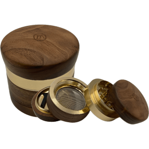 Marley Natural Small Grinder Walnut and Gold