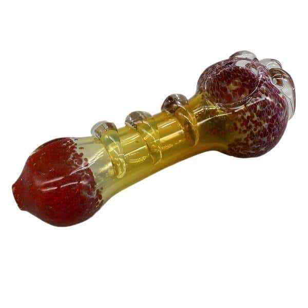 5’’ Heavy Frit and Fumed with Claw Design Glass Hand Pipe - Smoke Shop Wholesale. Done Right.