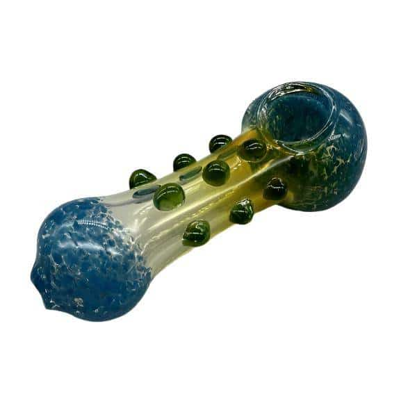 5’’ Heavy Frit and Fumed with Dots Glass Hand Pipe - Smoke Shop Wholesale. Done Right.