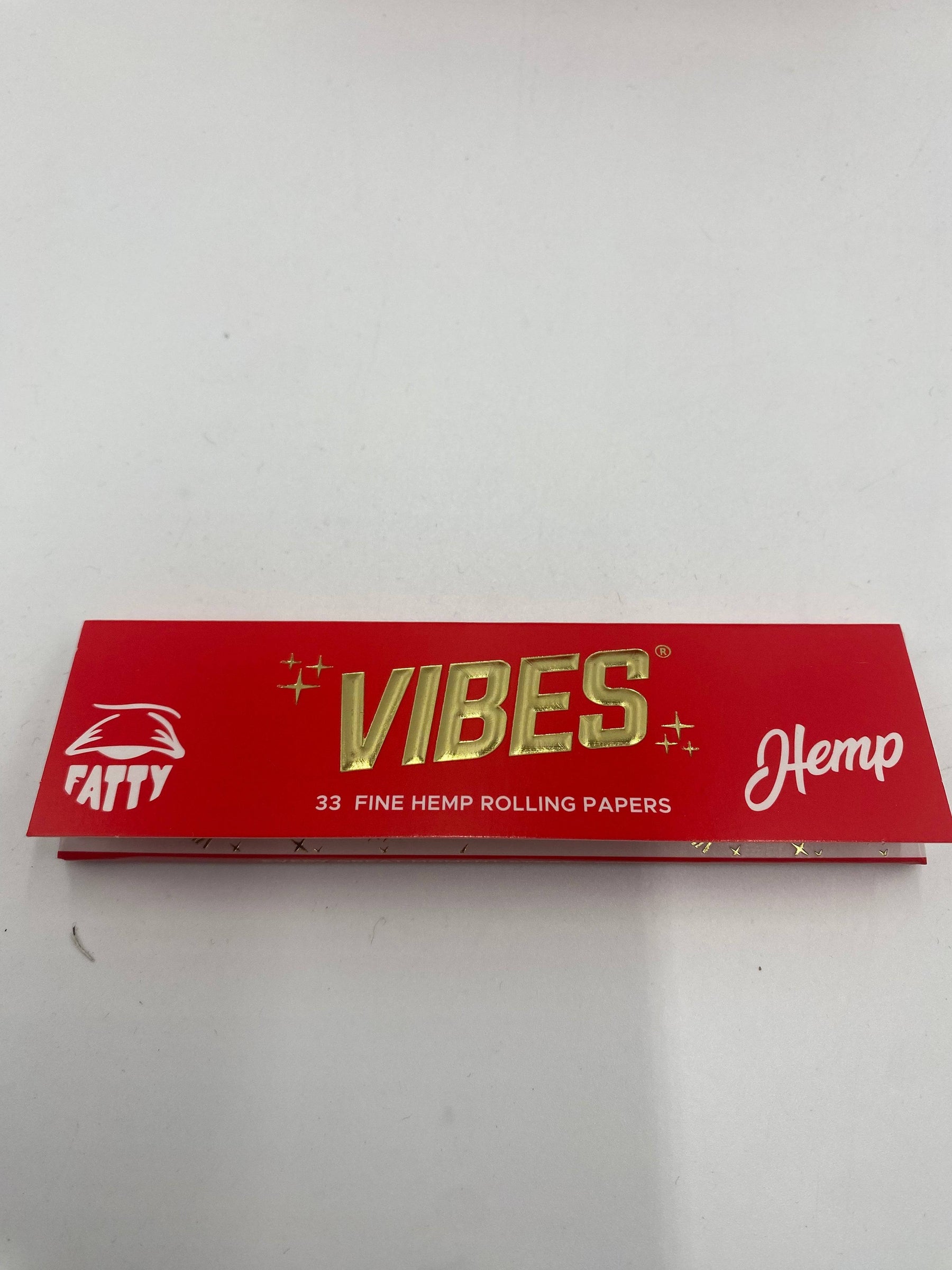 Vibes King Size Fatty Hemp Rolling Papers 50ct Box 33 LPB