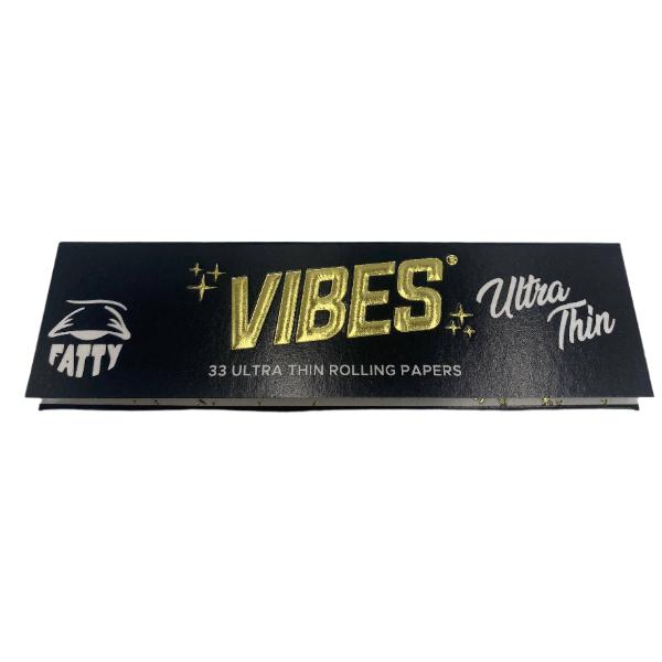 Vibes King Size Fatty Ultra Thin Rolling Papers 50ct Box 33 LPB