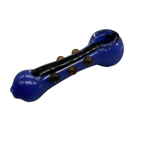 4½" Frit And Dicro Glass Hand Pipe w/ Dots