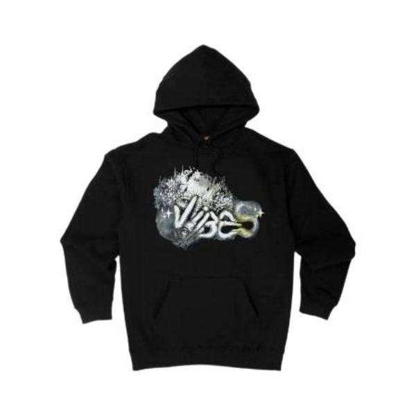 VIBES Black Sign Language Hoodie Large