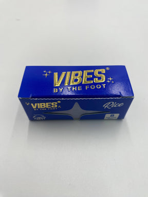Vibes Fatty By The Foot Rice Rolling Papers 12ct Box 8 Meters Each