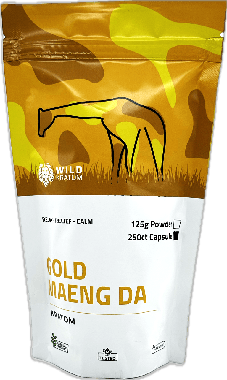 Wild Kratom Gold Maeng Da - 250ct Kratom Capsules