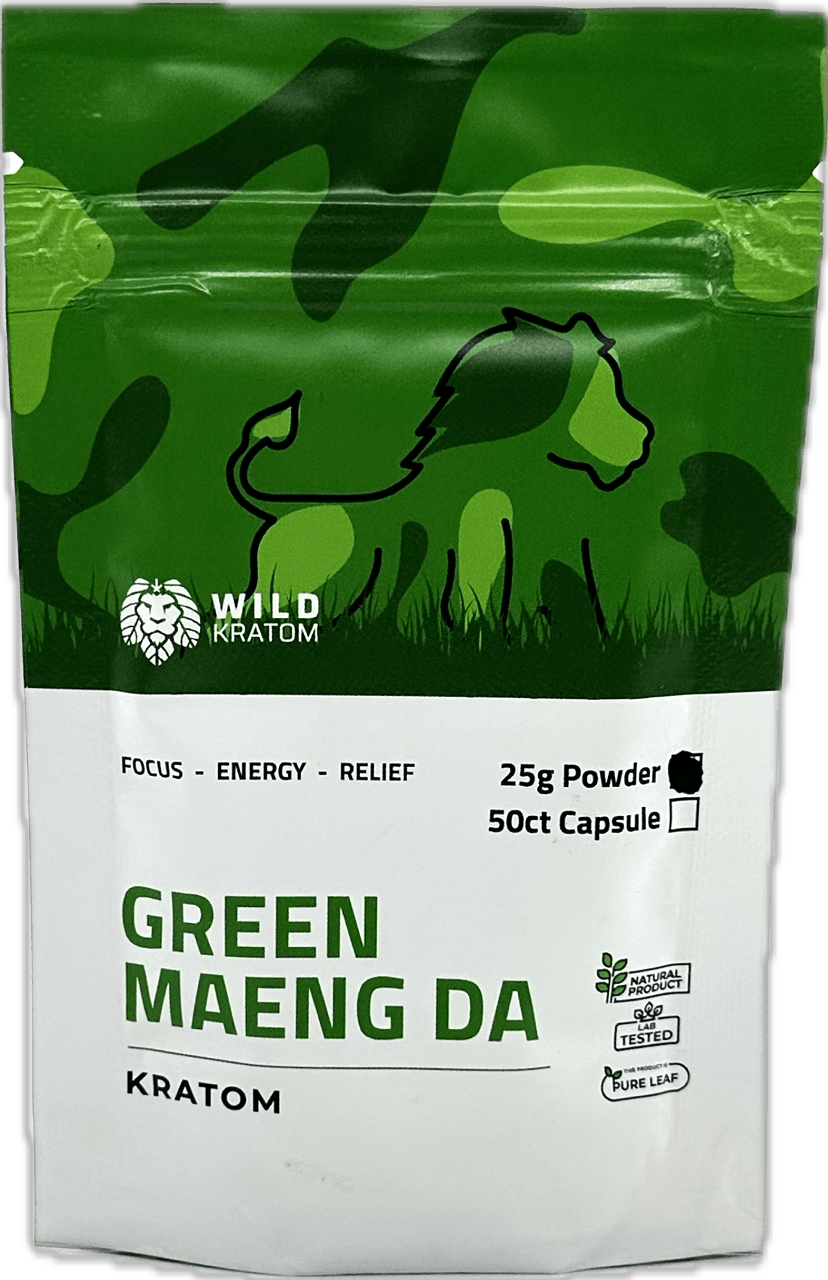 Wild Kratom Green Maeng Da - 25g Kratom Powder