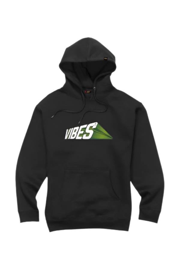 VIBES Black 3D Hoodie Small