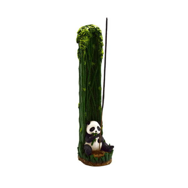 Standing Panda incense burner tower