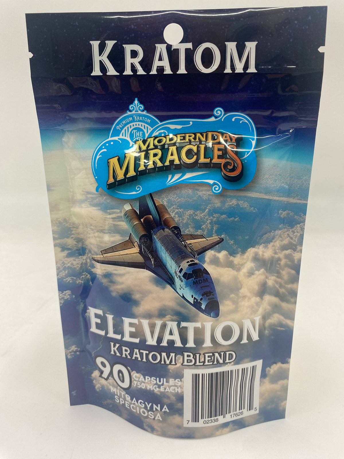 Modern Day Miracles Space Blends- Elevation White Kratom Cambodia Blend 90ct Capsules