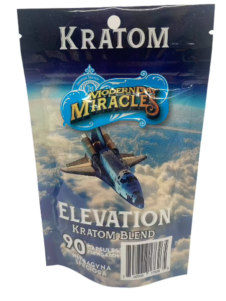 Modern Day Miracles Space Blends- Elevation White Kratom Cambodia Blend 90ct Capsules