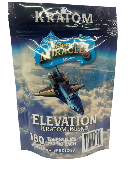 Modern Day Miracles Space Blends- Elevation White Kratom Cambodia Blend 180ct Capsules