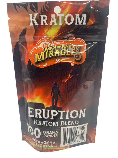 Modern Day Miracles Space Blends-Eruption Maeng Da Kratom Bali Blend 100 Gram Powder