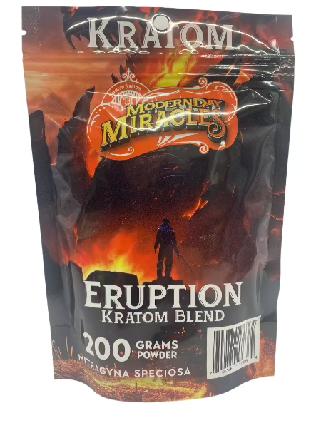 Modern Day Miracles Space Blends-Eruption Maeng Da Kratom Bali Blend 200 Gram Powder