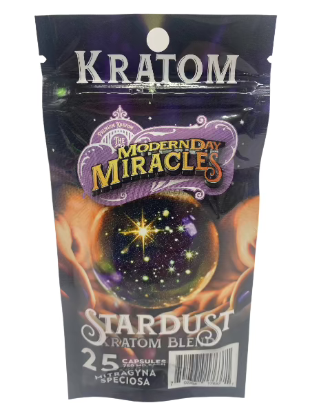 Modern Day Miracles Space Blends-Stardust Green Kratom Vietnam Blend 25ct Capsules