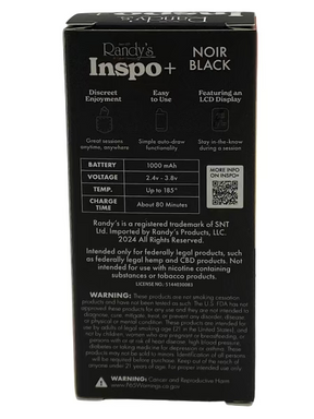 RANDY'S INSPO PLUS CONCENTRATE VAPORIZER NOIR BLACK