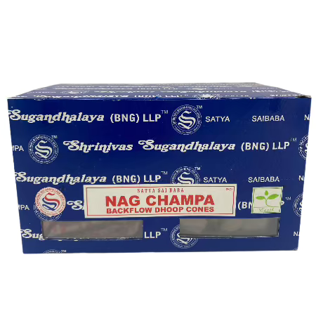 Satya Nag Champa Back Flow Cones Incense 6 CT