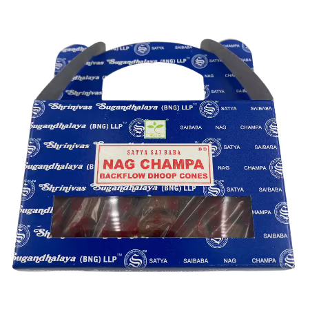 Satya Nag Champa Back Flow Cones Incense 6 CT