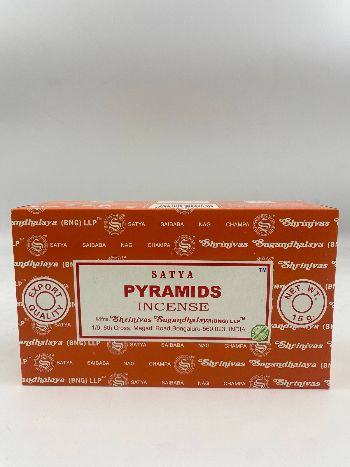 Satya 15g Pyramid Incense Sticks 12 ct Box