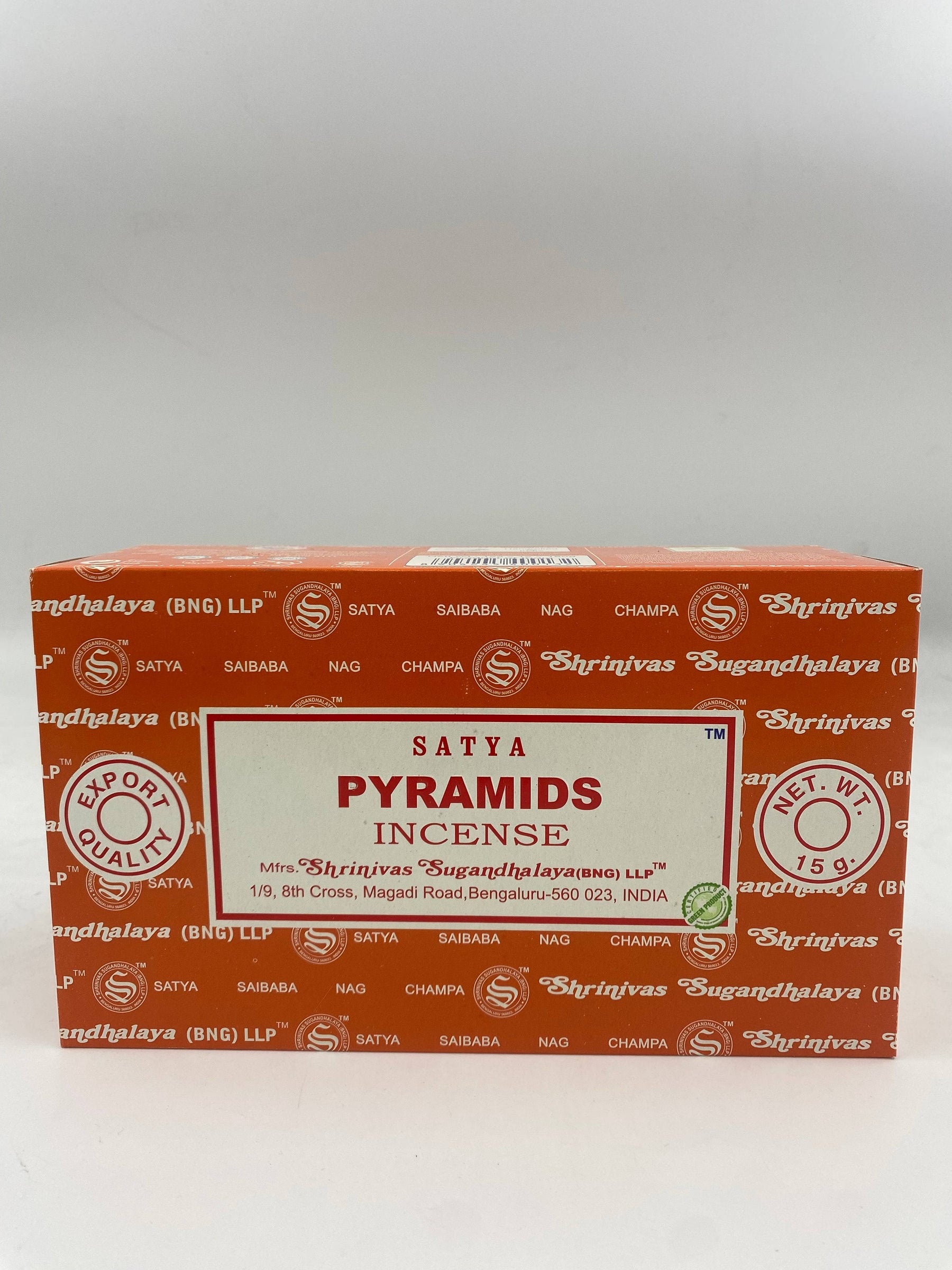 Satya 15g Pyramid Incense Sticks 12 ct Box
