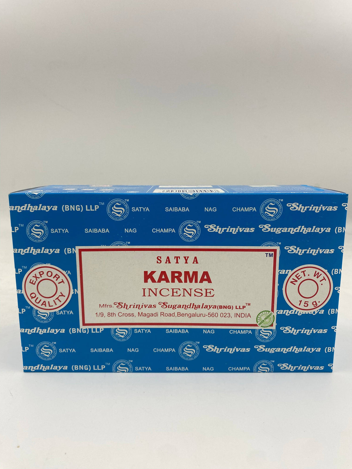 Satya 15g Karma Incense Sticks 12 ct Box
