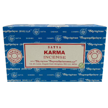 Satya 15g Karma Incense Sticks 12 ct Box