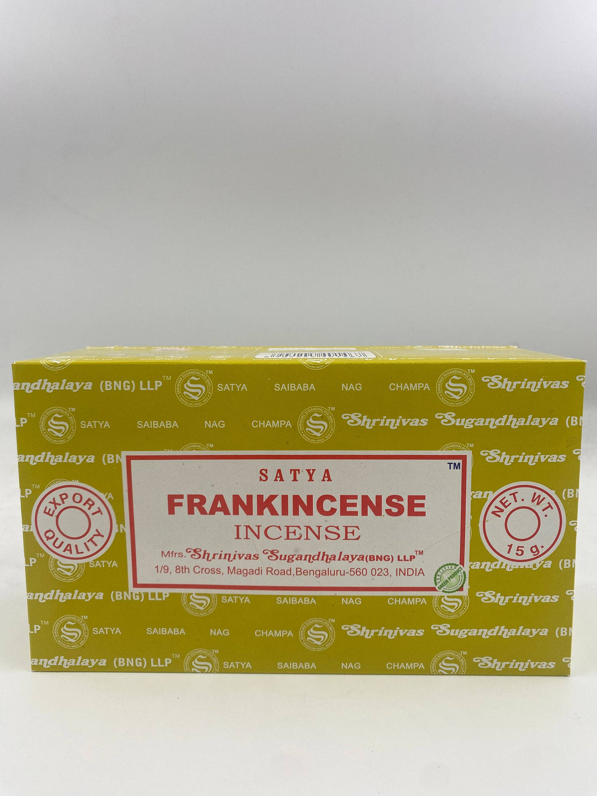 Satya 15g Frankincense Incense Sticks 12 ct Box