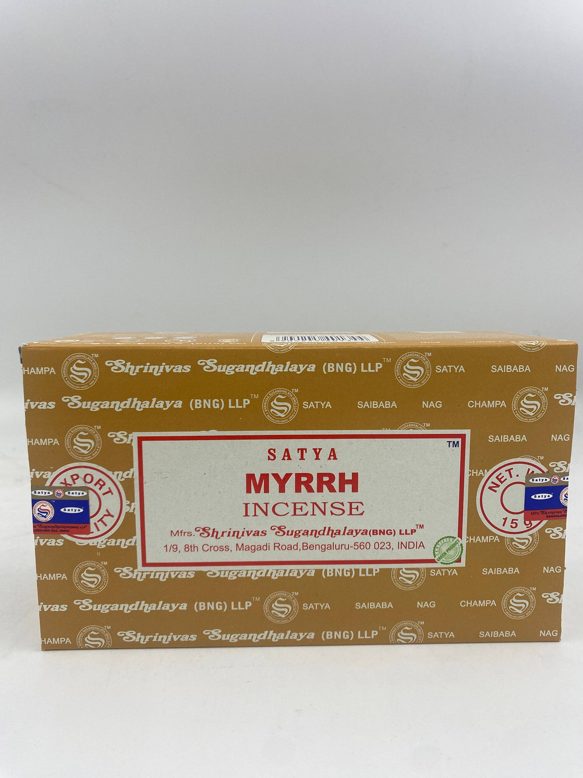 Satya 15g Myrrh Incense Sticks 12 ct Box