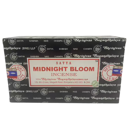 Satya 15g Midnight Bloom  Incense Sticks 12 ct Box