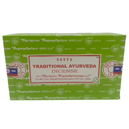 Satya 15g Traditional Ayurveda Incense Sticks 12 CT Box